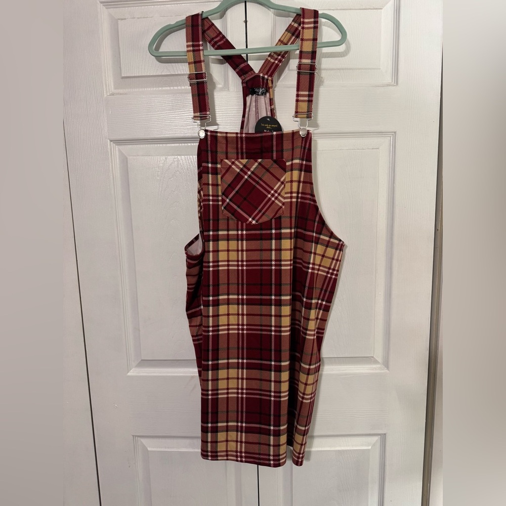 Plaid jumpers dress